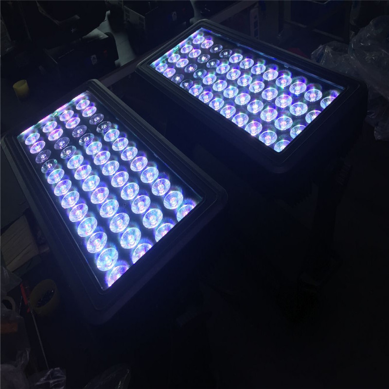 6 ผล 48PCS12W ไฟ LED RGB W ไฟ DMX STROBE FLASH WASH LIGHT WATER-PROOF