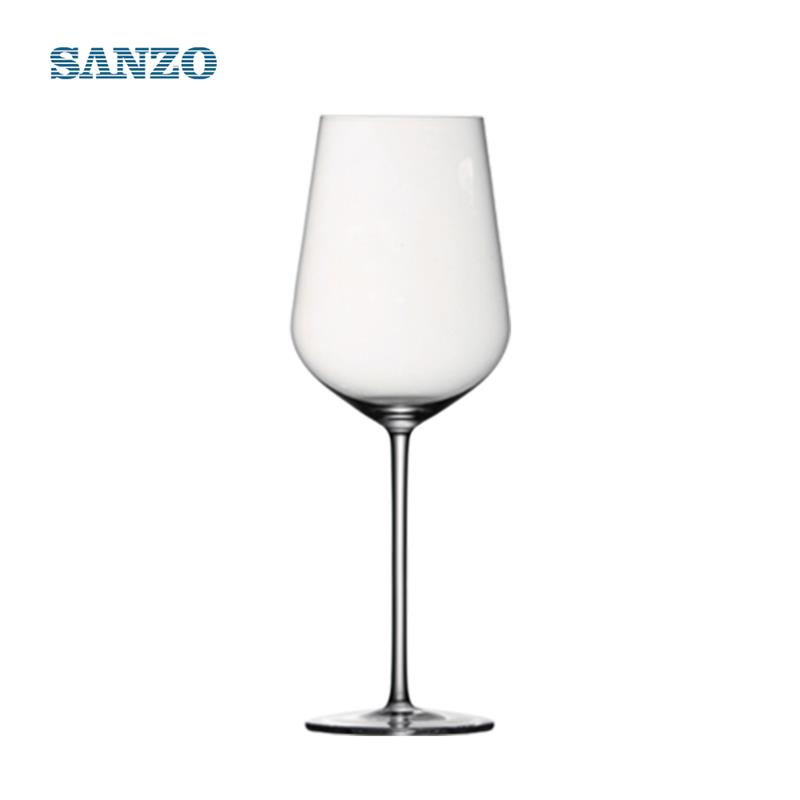 SANZO แก้วไวน์สีน้ำเงินขายส่งแก้วแฮนด์เมด Tipsy