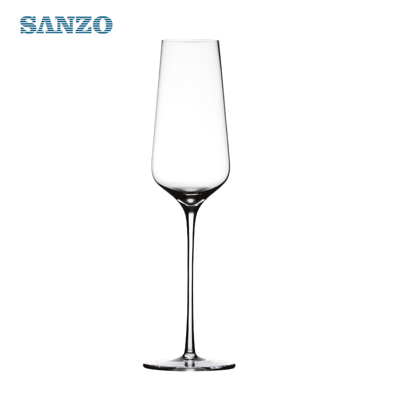 SANZO แก้วแชมเปญสีดำปรับแต่งแชมเปญแก้วแชมเปญสีชมพูทรงกระบอกแก้วแชมเปญ