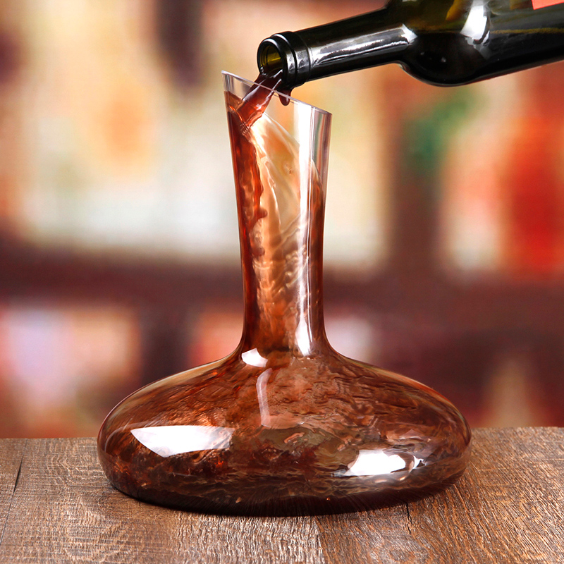 SANZO ทำด้วยมือคุณภาพสูงเป่าแก้ว / คริสตัลวัสดุขวดเหล้าไวน์ที่ชัดเจนสำหรับใช้ในครัวเรือน