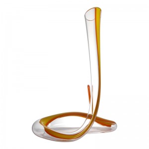 Magic Snake Style Glass ขวดเหล้าไวน์แดง \/ ขวดเหล้า 1200ml \/ 40oz Cruves สมูท