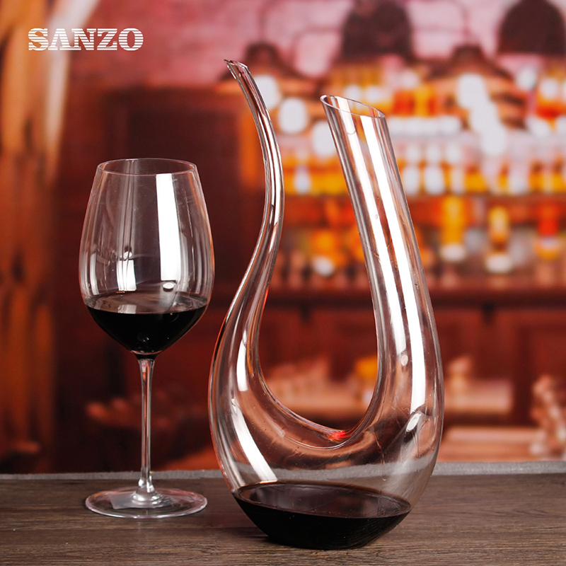 ผู้ผลิตเครื่องแก้วแบบกำหนดเอง Sanzo คริสตัลขวดเหล้าแก้ว