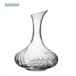 ทำด้วยมือเป่าตะกั่วคริสตัลฟรีเอียงขวดเหล้าไวน์ที่มีคุณภาพสูงจากตุรกี