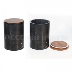 ชุดกระป๋องหินอ่อนสีดำ