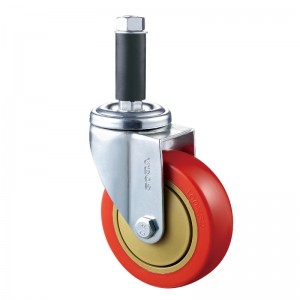 หน้าที่ขนาดกลาง - ตัวเรือนชุบโครเมียมพร้อมล้อ TPE สีส้ม 16