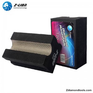 ที่กำหนดเองที่มีคุณภาพ electropalted แผ่นขัดเพชรมือสำหรับหิน ZL-37CV20