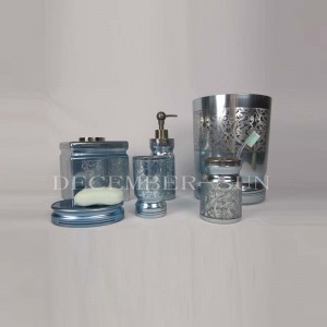 อุปกรณ์ห้องน้ำกระจกลายตัดด้วยเลเซอร์กลม