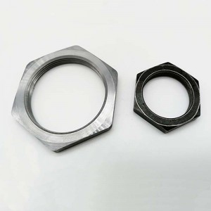 ที่กำหนดเอง cnc เปลี่ยนน็อตหกเหลี่ยม M28 * 1