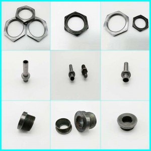 ที่กำหนดเอง cnc เปลี่ยนน็อตหกเหลี่ยม M28 * 1