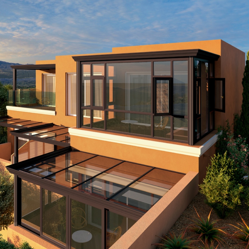 WITOP ยืนฟรี modular แบบพกพาอลูมิเนียมสำเร็จรูปกระจก sunroom บ้าน