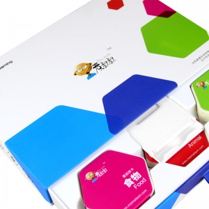 กล่องของขวัญลิ้นชักสร้างสรรค์แบบกำหนดเองพร้อมแสดงรายการบรรจุภัณฑ์พลาสติก