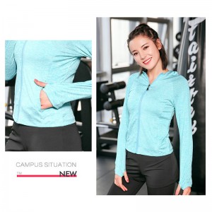 FDMF006- สตรี 5 ชิ้นชุดกีฬาออกกำลังกายโยคะวิ่งแข็งแรง T Racksuits