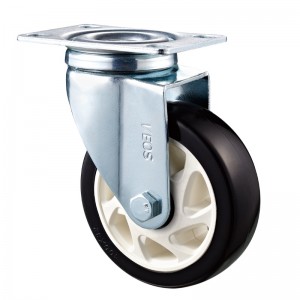 หน้าที่ขนาดกลาง - ตัวเรือนชุบโครเมียมพร้อมล้อ Diamand TPE สีขาว