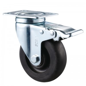 หน้าที่ขนาดกลาง - ตัวเรือนชุบโครเมียมพร้อมล้อ TPE สีดำ