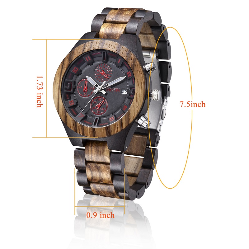 ผลิตภัณฑ์ใหม่โลโก้ที่กำหนดเองนาฬิกาข้อมือสำหรับผู้ชายไม้นาฬิกาไม้