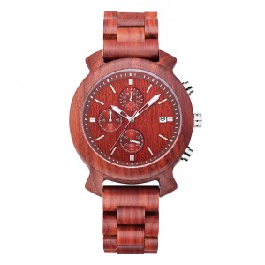 หรูหรามีสไตล์เดินทางมือบุรุษสีดำรองเท้าสายหนังที่กำหนดเองไม้นาฬิกาวง