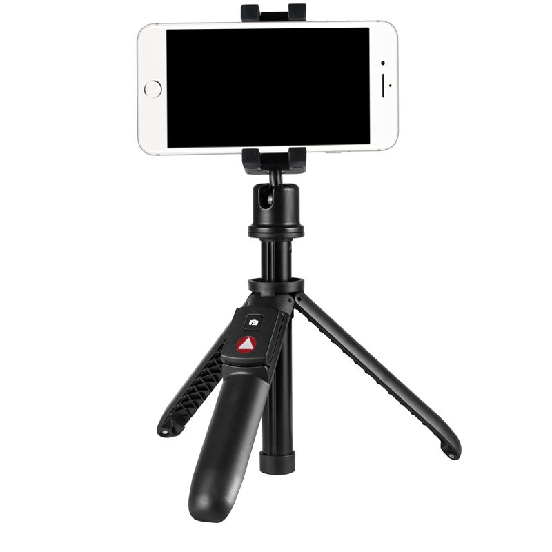 KINGJOY 5 ส่วน Mini Selfie Stick พร้อมขาพับเปลี่ยนเป็นขาตั้งกล้องพร้อมการควบคุมบลูทู ธ