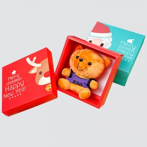 กล่องของขวัญการ์ตูนวันคริสต์มาสและวันหยุดปีใหม่ที่กำหนดเอง