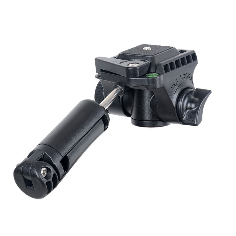Kingjoy VT-930 อลูมิเนียมแบบพกพา DSLR กล้องขาตั้งกล้องยืนอยู่กับหัวเอียงกระทะ, คลิปโทรศัพท์, กระเป๋า