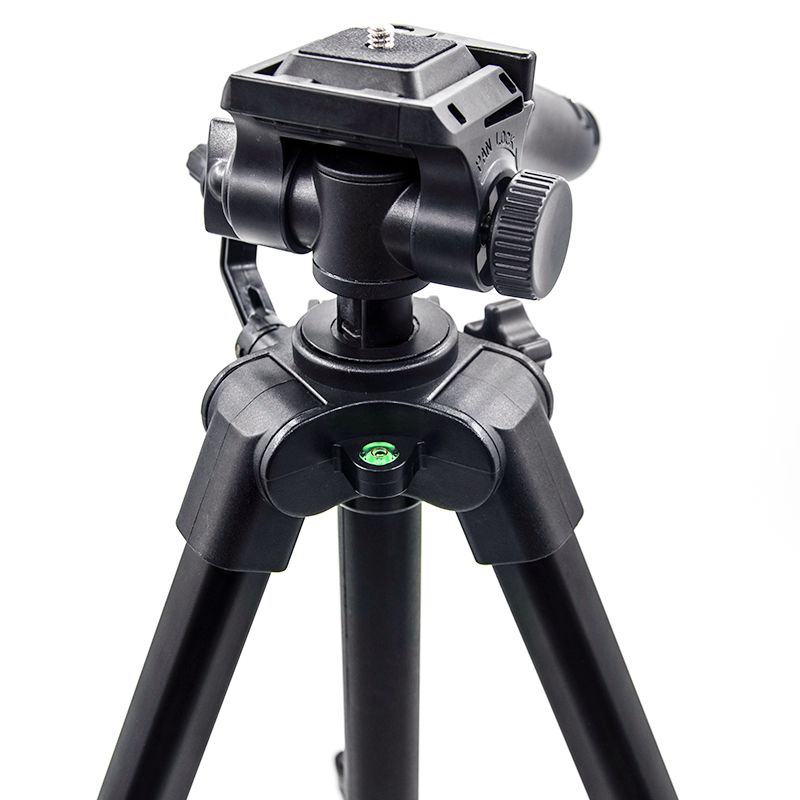 Kingjoy VT-930 อลูมิเนียมแบบพกพา DSLR กล้องขาตั้งกล้องยืนอยู่กับหัวเอียงกระทะ, คลิปโทรศัพท์, กระเป๋า