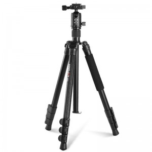 KINGJOY G555 61.5 นิ้ว \/ 156 ซม. พลิกล็อคขาตั้งกล้อง Monopod Kit, ขาตั้งกล้องพกพาน้ำหนักเบาพร้อมหัวบอล 360 °แบบพาโนรามา + 1\/4 \"แผ่นปล่อยอย่างรวด...