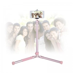 Kingjoy P056S ขาตั้งกล้องแบบพับเก็บได้พร้อมหัวบอลสองปุ่มควบคุม