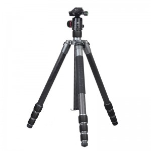 Kingjoy ที่ดีที่สุดอัตโนมัติปรับมุมขาแหลมฟุตอลูมิเนียมขาตั้งกล้อง Monopod กับมืออาชีพ D Amping หัวบอล