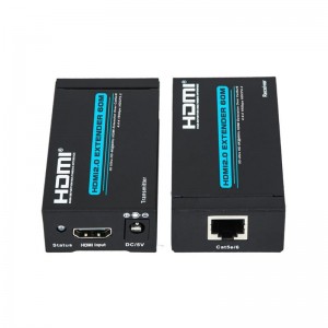 V2.0 ตัวขยาย HDMI 60 มม. รองรับ cat5e \/ 6 สายเดียวอัลตร้า HD 4Kx2K @ 60Hz HDCP2.2