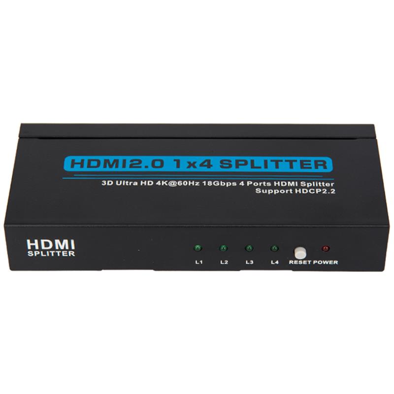 V2.0 HDMI 1x4 Splitter รองรับ 3D Ultra HD 4Kx2K @ 60Hz HDCP2.2