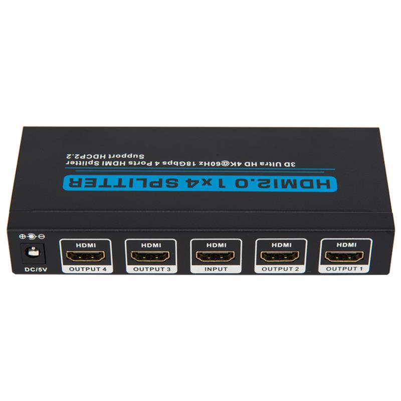 V2.0 HDMI 1x4 Splitter รองรับ 3D Ultra HD 4Kx2K @ 60Hz HDCP2.2