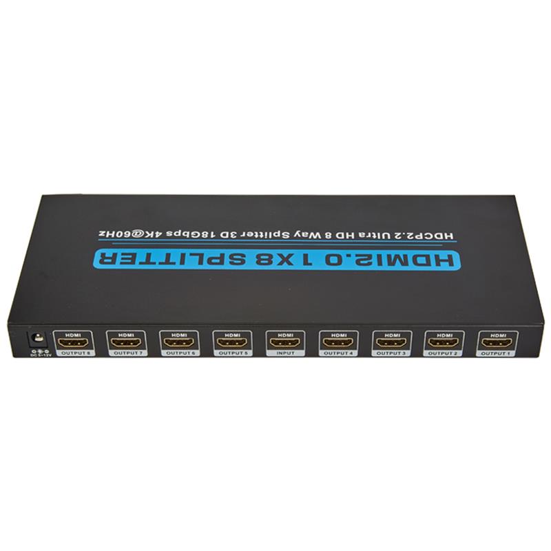 V2.0 HDMI 1x8 Splitter รองรับ 3D Ultra HD 4Kx2K @ 60Hz HDCP2.2