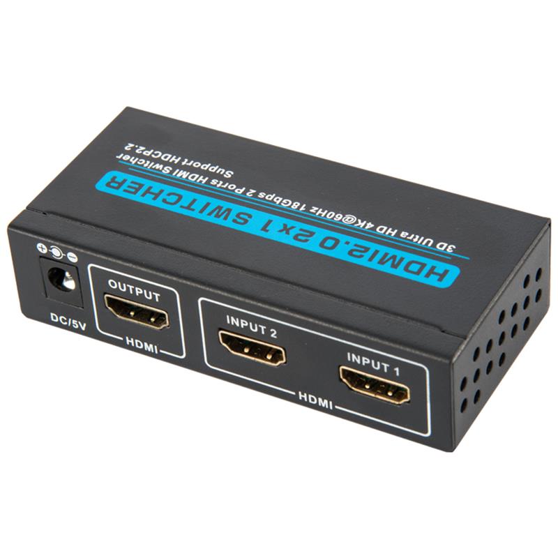 V2.0 HDMI 2x1 Switcher รองรับ 3D Ultra HD 4Kx2K @ 60Hz HDCP2.2