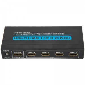 V2.0 HDMI 4x1 Switcher รองรับ 3D Ultra HD 4Kx2K @ 60Hz HDCP2.2