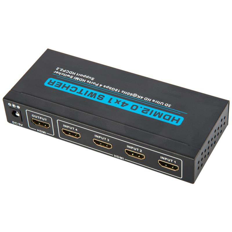 V2.0 HDMI 4x1 Switcher รองรับ 3D Ultra HD 4Kx2K @ 60Hz HDCP2.2