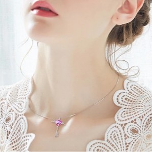 แองเจิลปีกสร้อยคอหัวใจจี้จดหมายรักสร้อยคอพลอยอเมทิสพลอยสร้อยคอสำหรับผู้หญิง 925 เงินสเตอร์ลิง