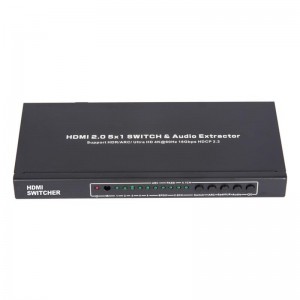 V2.0 HDMI 5x1 Switcher & Audio Extractor รองรับ ARC Ultra HD 4Kx2K @ 60Hz HDCP2.2 18Gbps