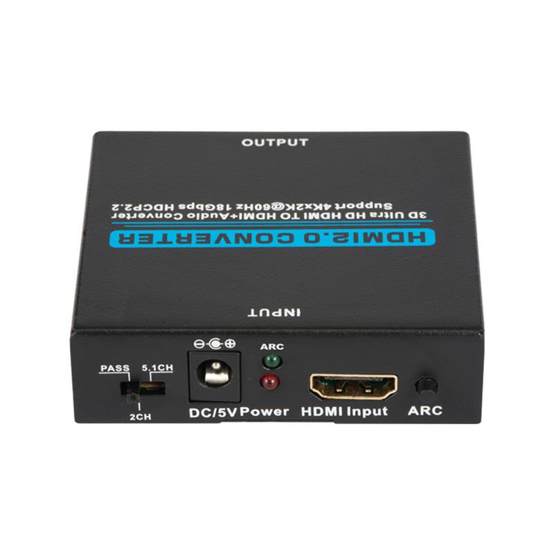 V2.0 HDMI Audio Extractor HDMI เป็น HDMI + ตัวแปลงเสียงรองรับ 3D Ultra HD 4Kx2K @ 60Hz HDCP 2.2 18Gbps