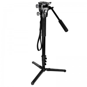 KINGJOY กล้อง Monopod Alpenstock, อลูมิเนียมพลิกล็อควิดีโอ Monopod สำหรับกล้องที่มี 1\/4 \"และ 3\/8\" สกรูแปลงสภาพสำหรับกล้อง DSLR กล้องวีดีโอหัวบอล ...