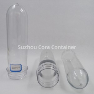 41mm 105g คอ Size48mm Plasitc Pet Preform สำหรับน้ำมันเครื่องดื่มน้ำ