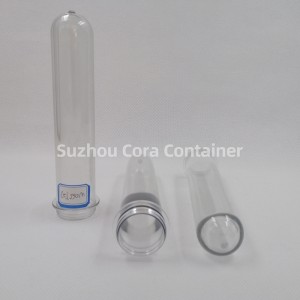 27mm 65g คอ Size32mm Plasitc Pet Preform สำหรับน้ำมันเครื่องดื่มน้ำ