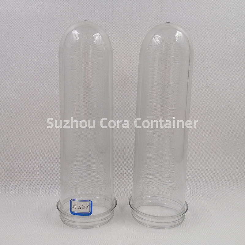 65 มม. 275 กรัมขนาดคอ 72 มม. Plasitc Pet Preform สำหรับน้ำมันเครื่องดื่มน้ำ