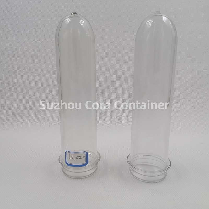 39 มม. 120 กรัมขนาดคอ 46 มม. Plasitc Pet Preform สำหรับน้ำมันเครื่องดื่มน้ำ
