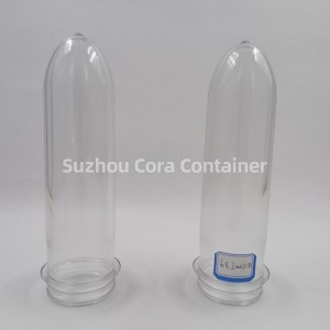 39mm 100g คอขนาด 46mm Plasitc สัตว์เลี้ยง Preform สำหรับน้ำดื่มน้ำมัน