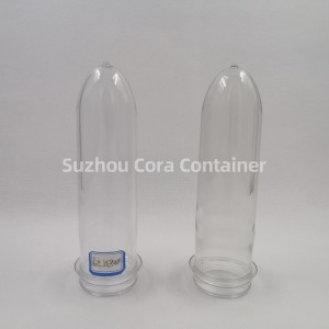 39mm 83G ขนาดคอ 46 มม. Plasitc Pet Preform สำหรับน้ำมันเครื่องดื่มน้ำ