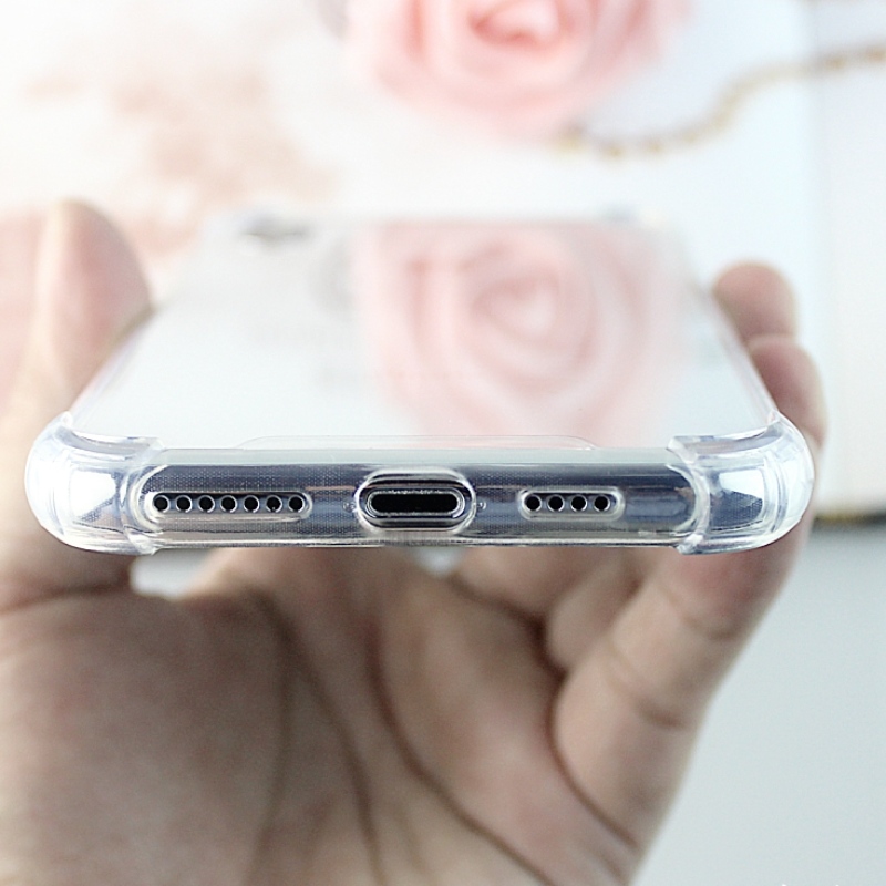 เคสโทรศัพท์ iPhone XS Max ชัดเจน TPU + PC สูงพร้อมมุมป้องกันแรงกระแทก