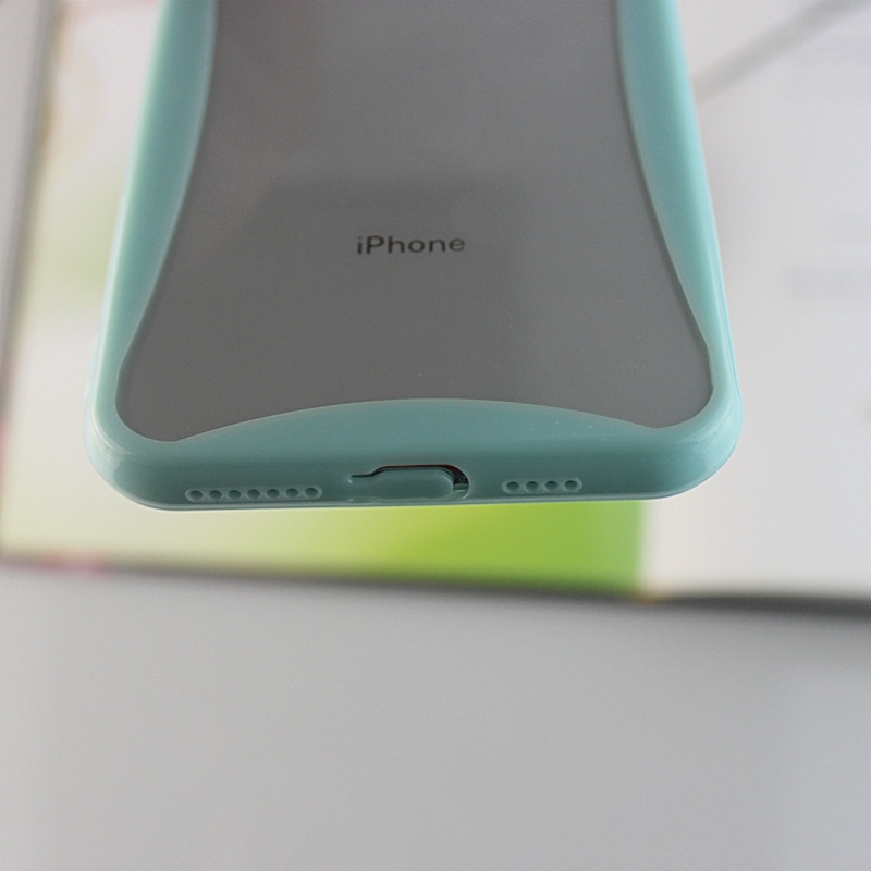 เคสโทรศัพท์มือถือโค้งขอบสีสันสำหรับ iPhone X / XS พร้อมรูร้อยสายโทรศัพท์และปลั๊กกันฝุ่น