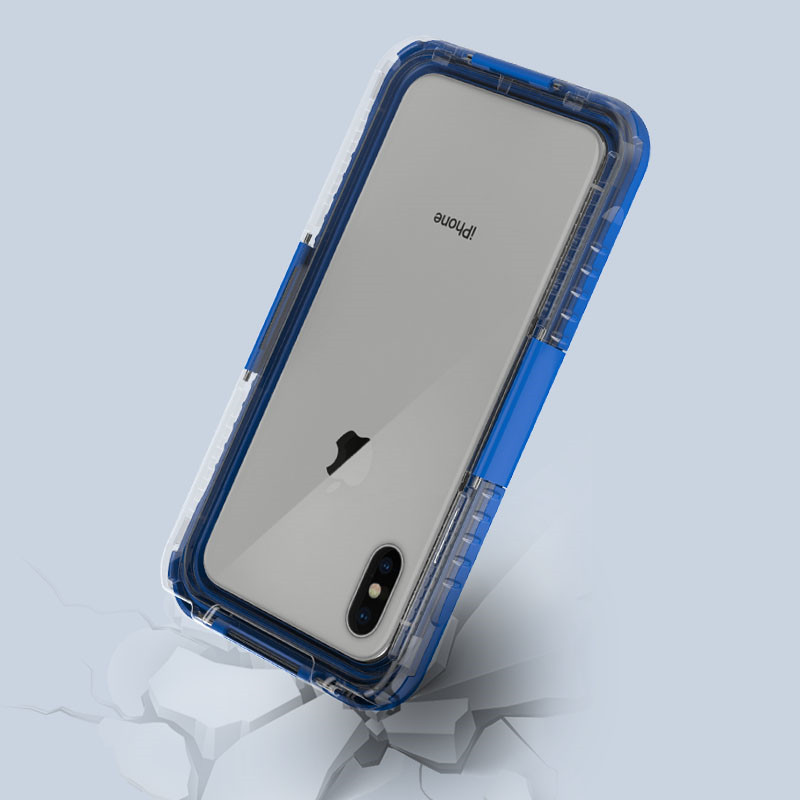 เคสโทรศัพท์กันน้ำ iphone XS Max wterproof เคสมือถือ lifeproof case (Blue)
