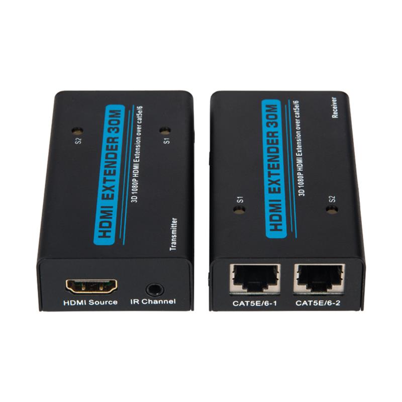 V1.3 HDMI Extender 30m บนสายเคเบิลคู่ cat5e / 6 รองรับ Full HD 1080P