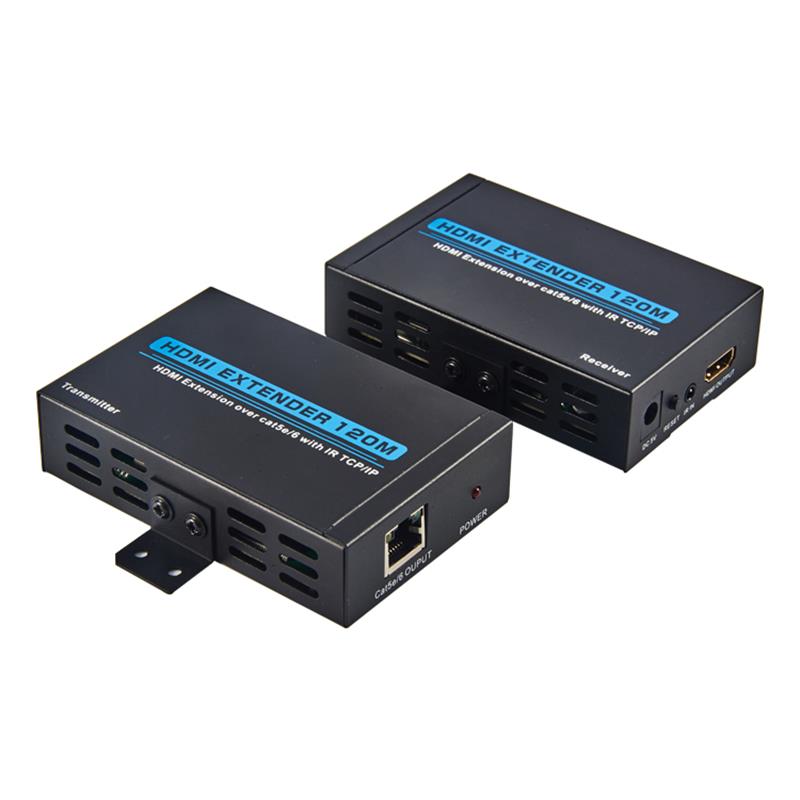 v1.3 HDMI Extender 120m แกนเดียว 5e-6 สายเคเบิลสนับสนุนความละเอียดสูง 1080p