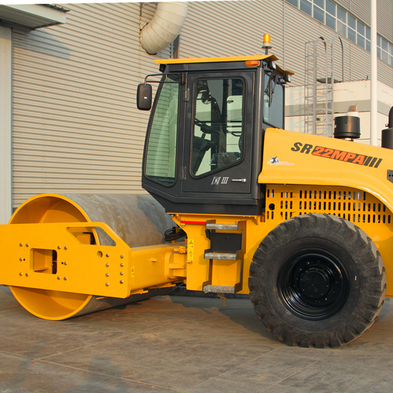 เครื่องจักรเหล็กลูกกลิ้งสั่นสะเทือนเครื่องจักรชนิด 22T เดี่ยว